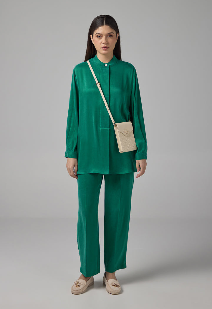 Choice Basic Long Sleeves Shirt Green