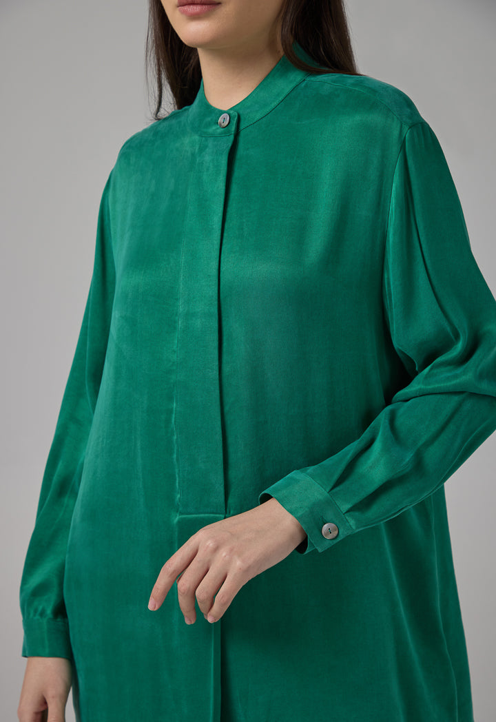 Choice Basic Long Sleeves Shirt Green