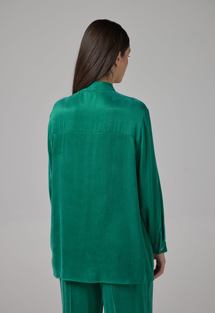 Choice Basic Long Sleeves Shirt Green