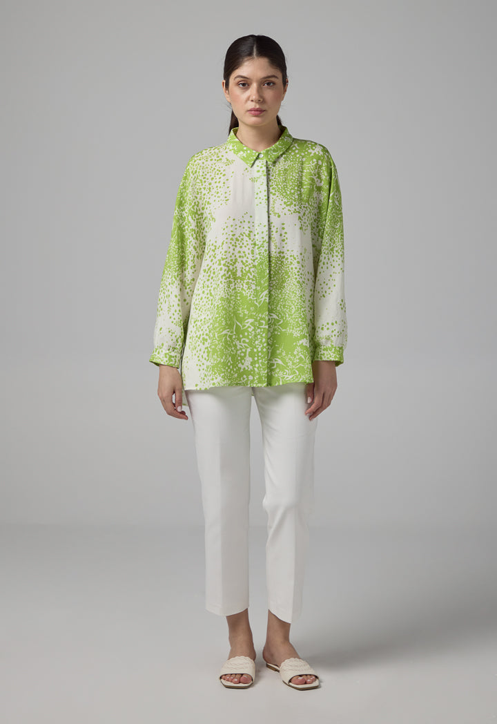 Choice Long Kimono Sleeves Linen Shirt Multi Color