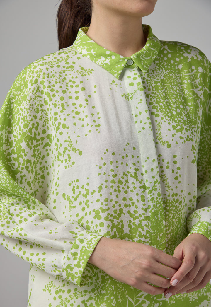 Choice Long Kimono Sleeves Linen Shirt Multi Color