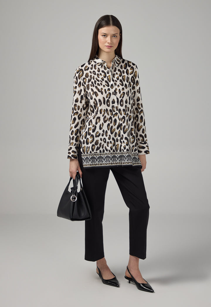 Choice Long Sleeve Printed Shirt Multi Color