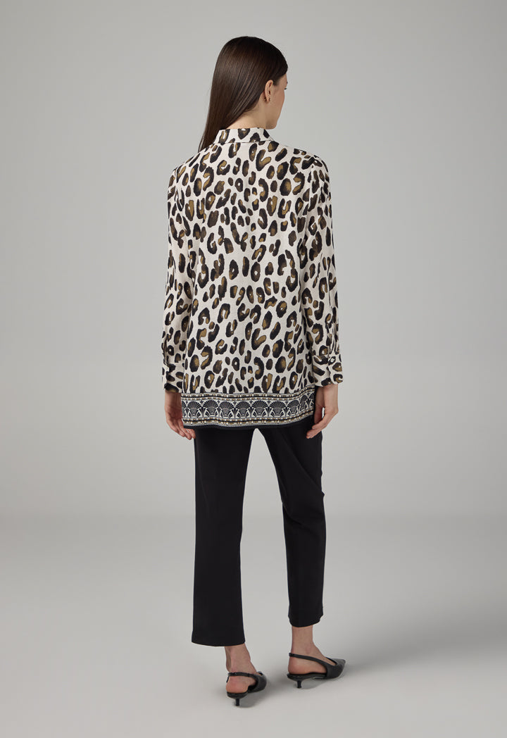 Choice Long Sleeve Printed Shirt Multi Color