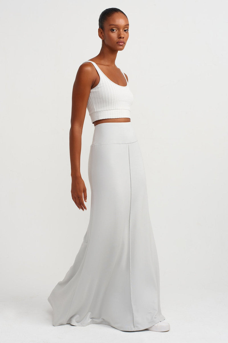 NU High-Waisted Maxi Skirt Ice