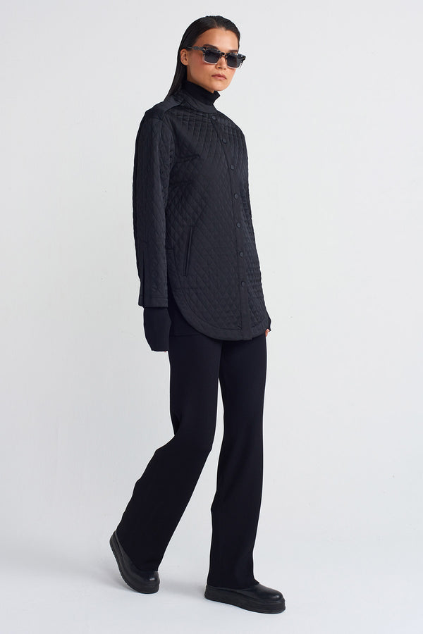 NU Quilted Jacket Black/Nude