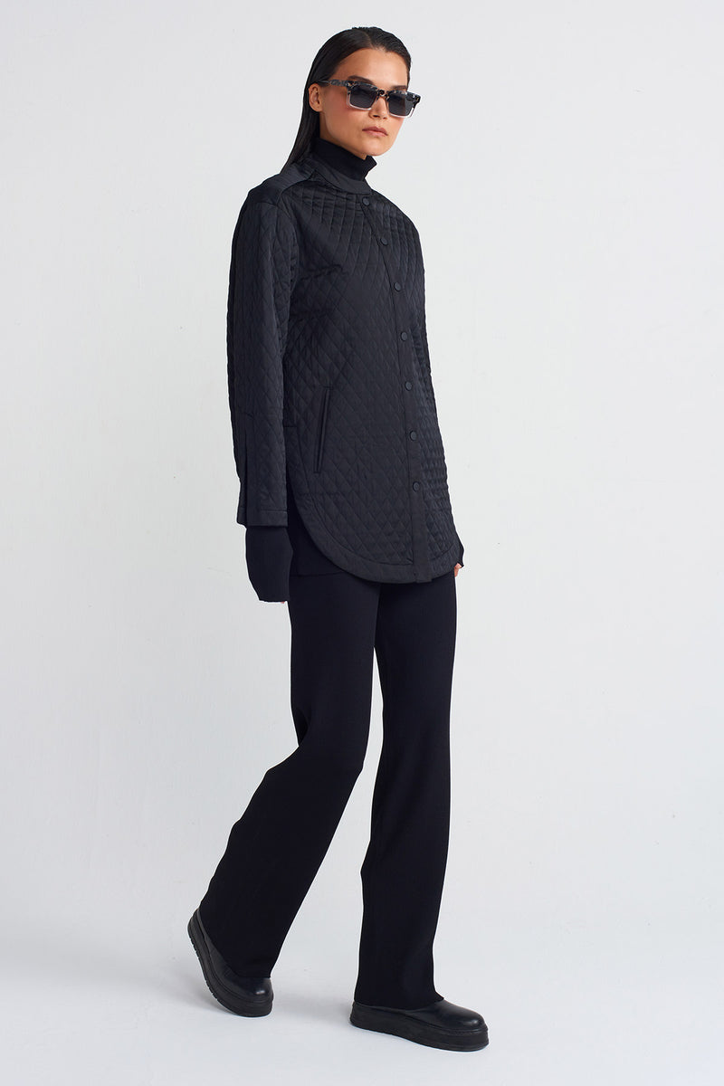 NU Quilted Jacket Black/Nude