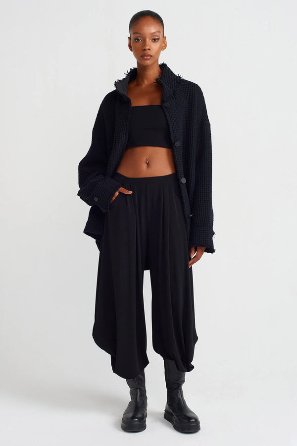 NU Textured Fabric Jacket Black