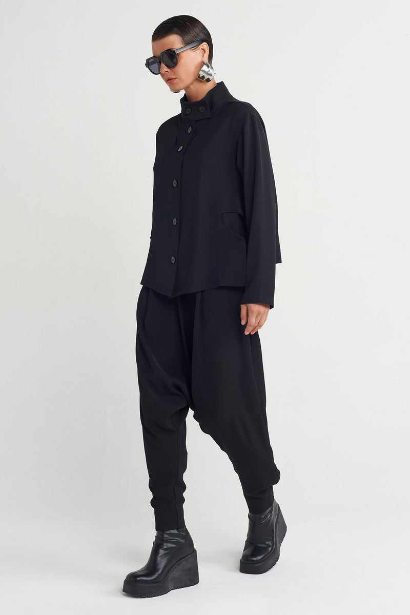 NU Special Pocket Buttoned Cardigan Black