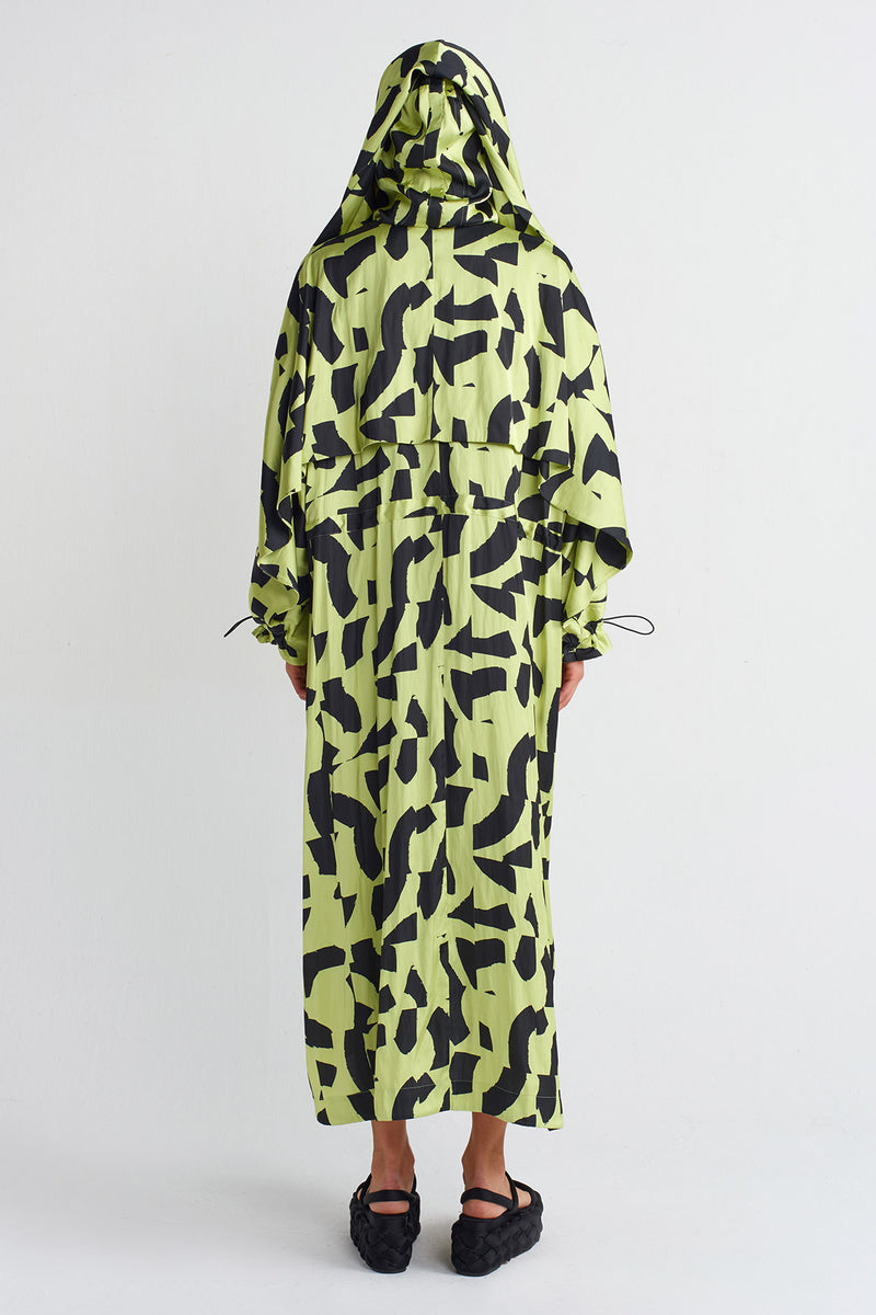 NU Satin Trench Coat Multi Color