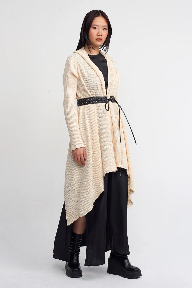 NU Leather Thin Belt Black