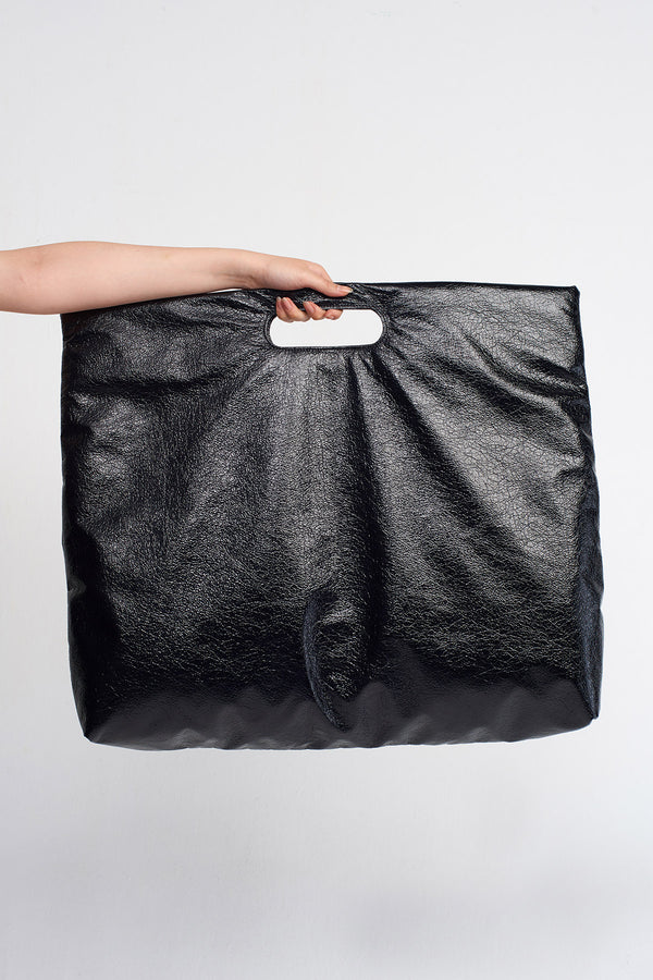 NU Large Clutch Bag Black