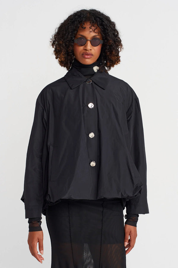 NU Taffeta Puffer Jacket Black
