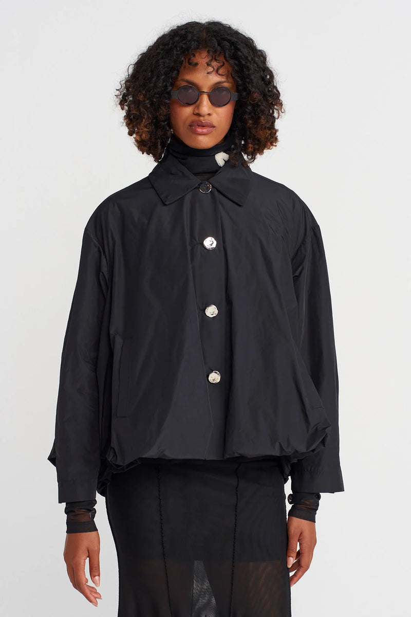 NU Taffeta Puffer Jacket Black