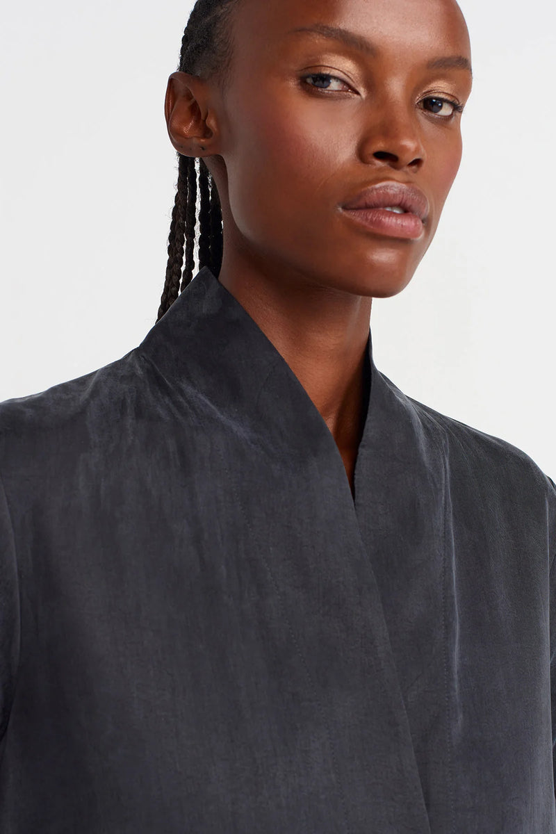 NU Stone Wash Effect Jacket Black