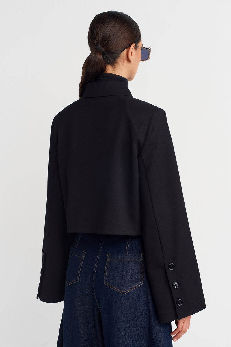 NU Padded Shirt Jacket  Black