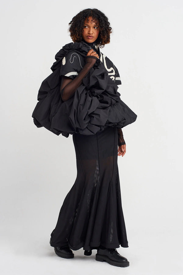NU Taffeta Balloon Handbag Black