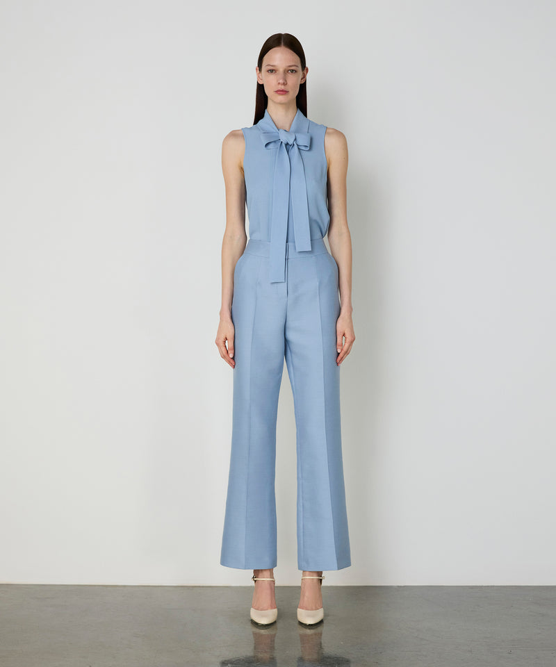 Machka Wide Leg Fit Trousers Blue