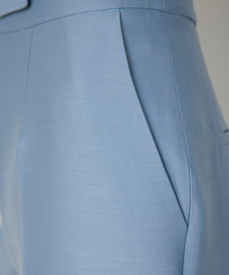 Machka Wide Leg Fit Trousers Blue