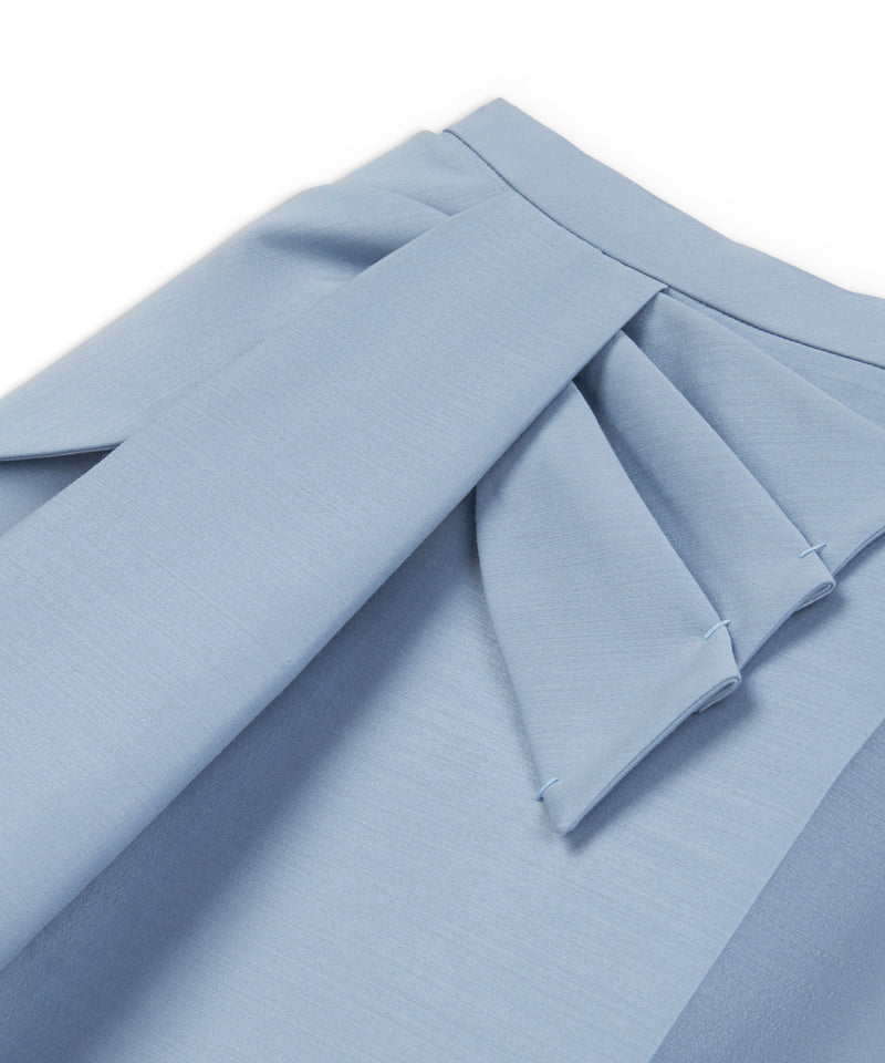 Machka Asymmetrical Bow Skirt Blue