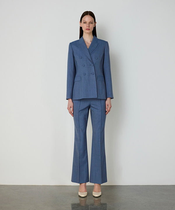 Machka Blazer With Button Accessories Light Blue