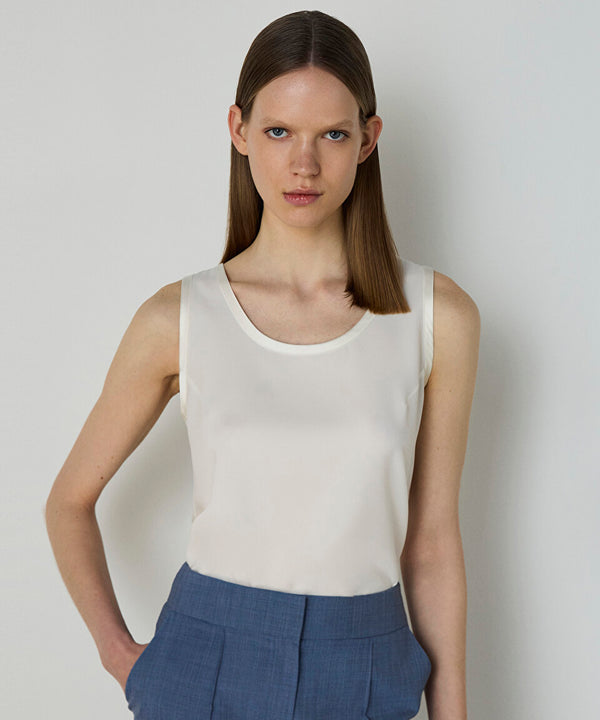 Machka Silk Blend Blouse Off White