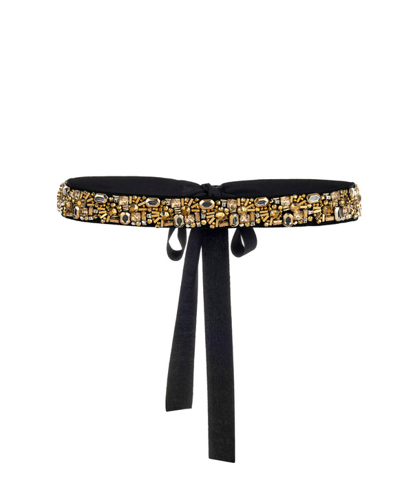 Machka Embellished Belt Gold