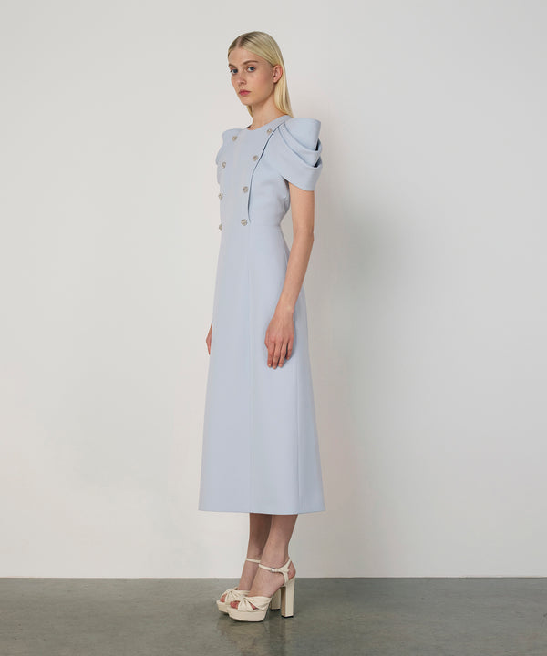 Machka Embellished Dress Light Blue