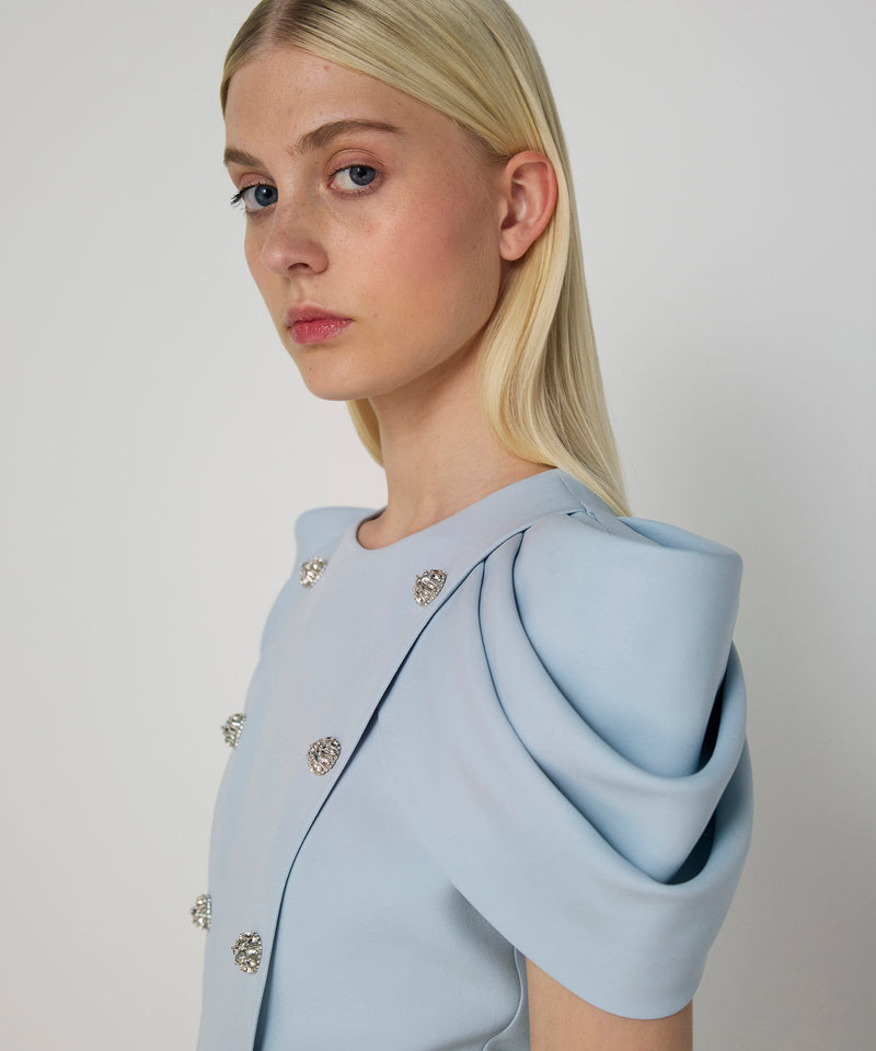 Machka Embellished Dress Light Blue