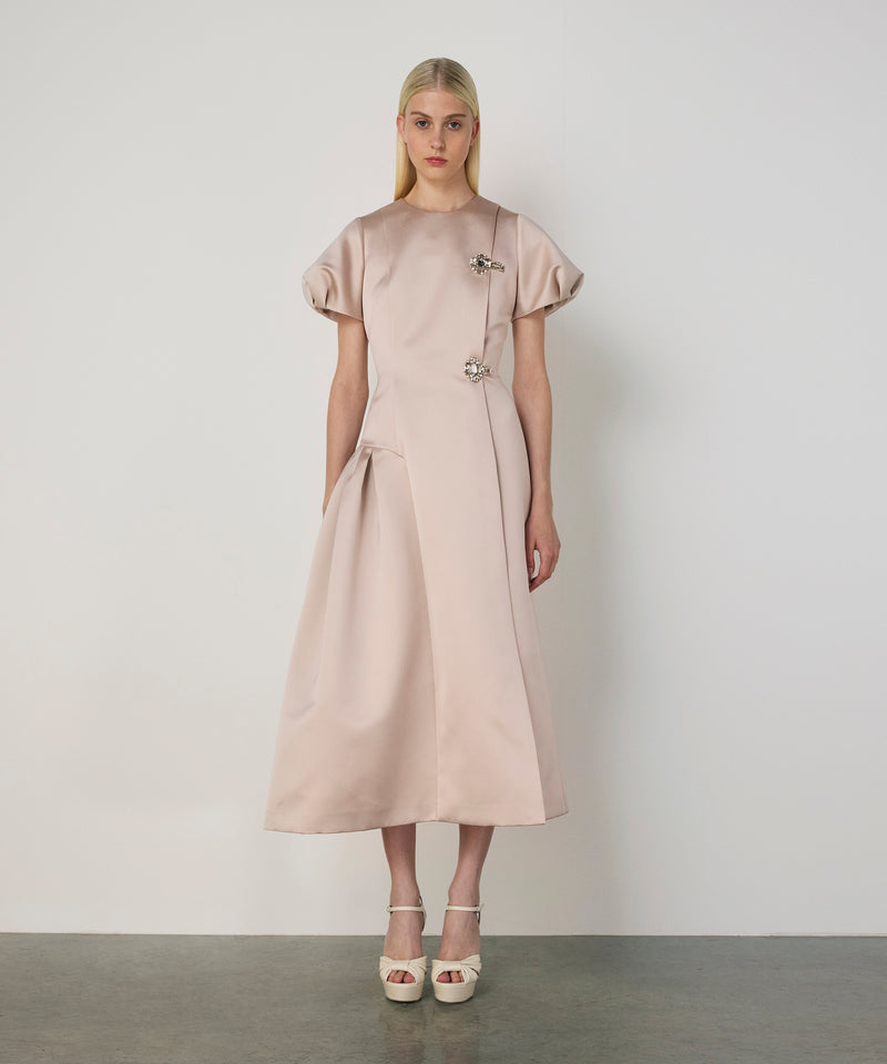 Machka Strass Embellished Dress Champagne