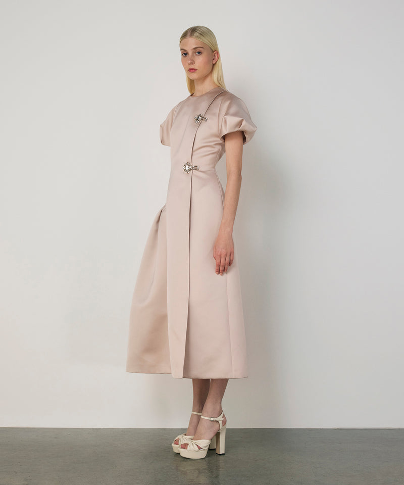 Machka Strass Embellished Dress Champagne