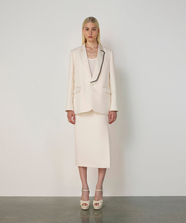 Machka Crepe Skirt Ecru