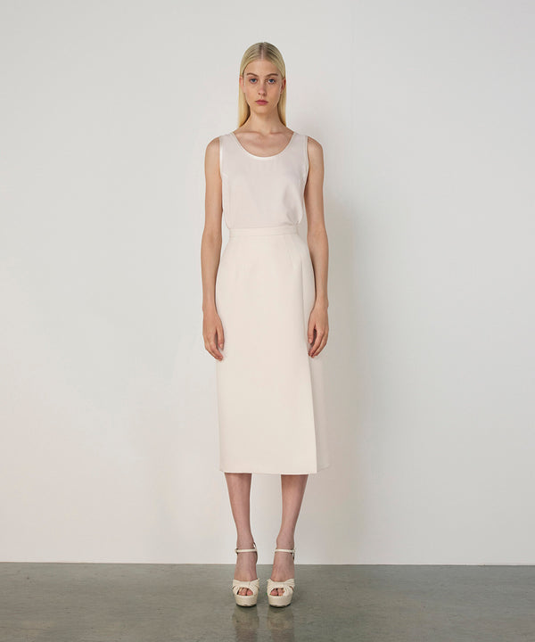 Machka Crepe Skirt Ecru