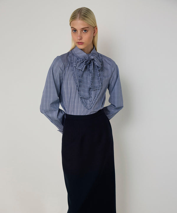 Machka Midi Pencil Skirt Navy