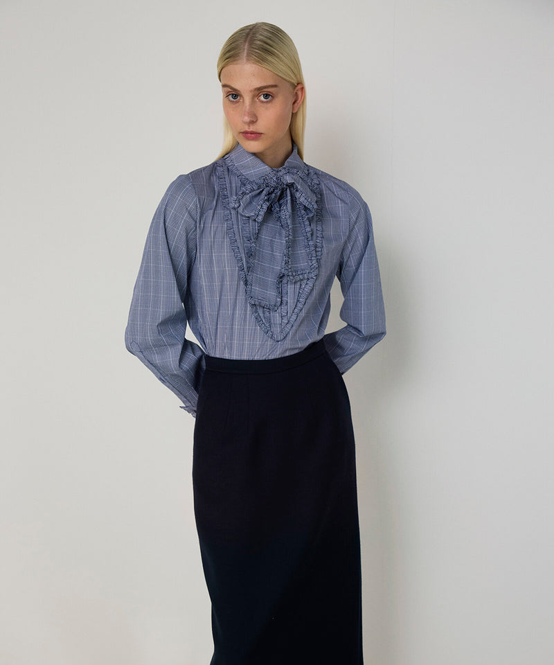 Machka Midi Pencil Skirt Navy