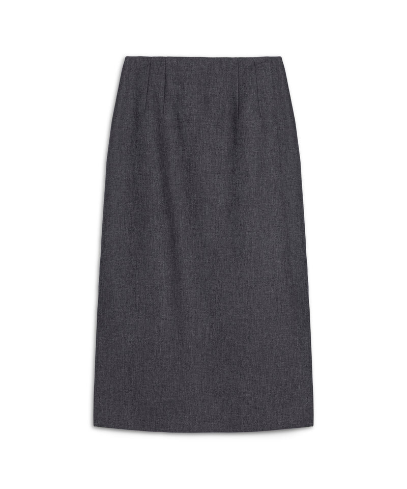 Machka Slit Skirt Anthracite
