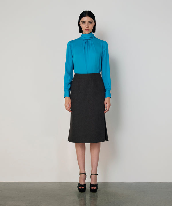 Machka Slit Skirt Anthracite