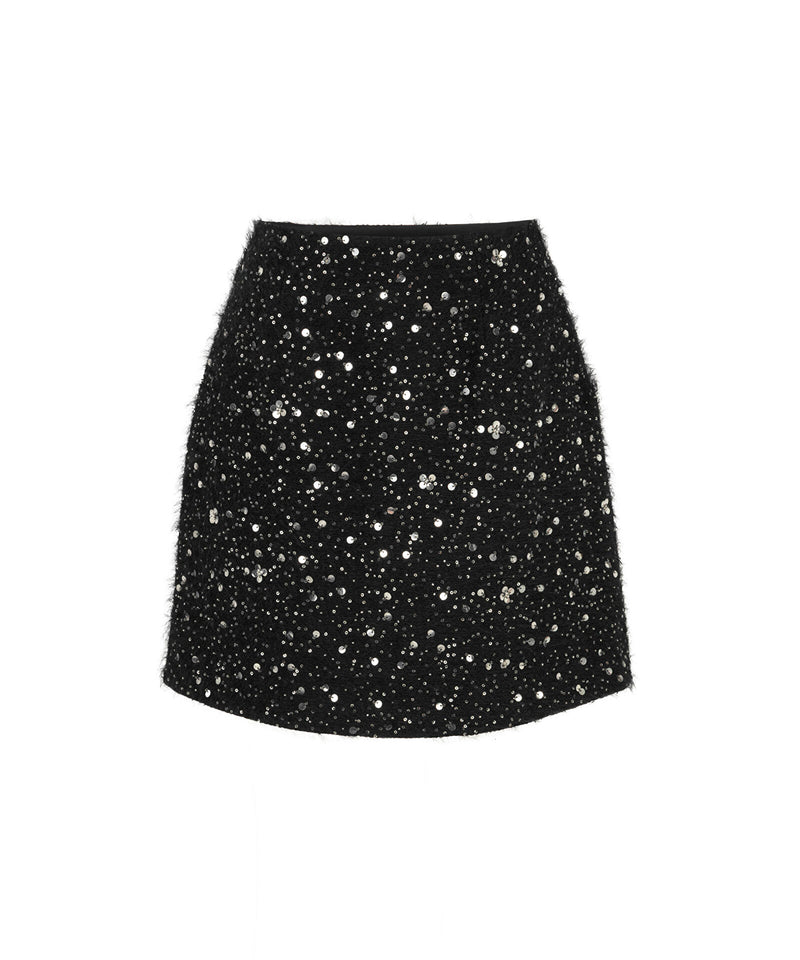 Machka Sequin Skirt Black