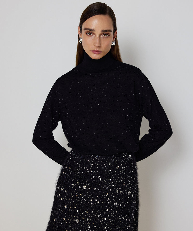 Machka Sequin Skirt Black