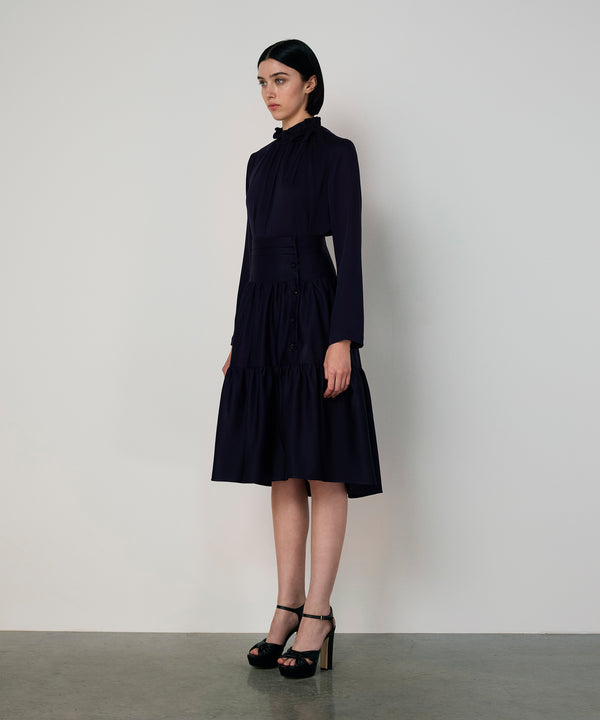 Machka Gathered Skirt Navy