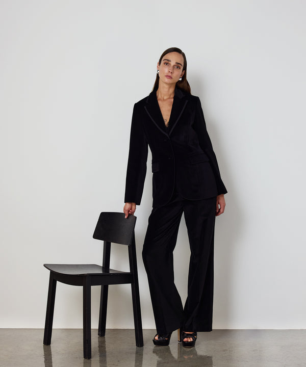 Machka Velvet Blazer Black