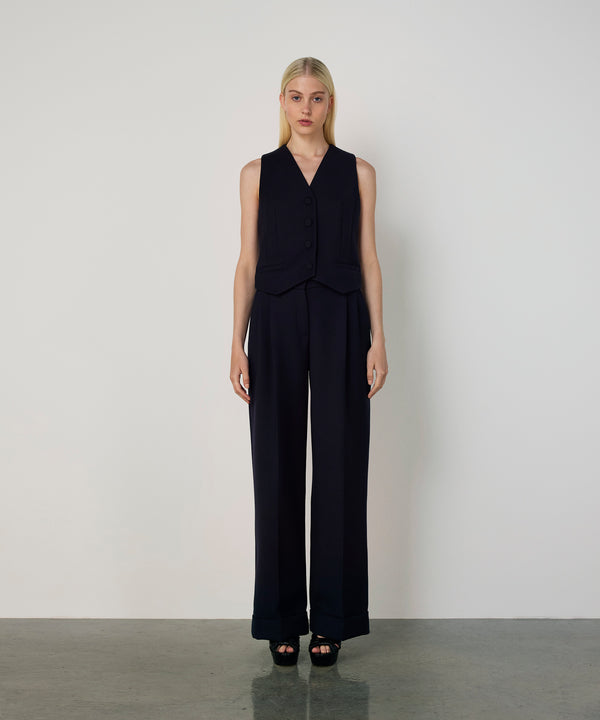 Machka V-Neck Vest Navy