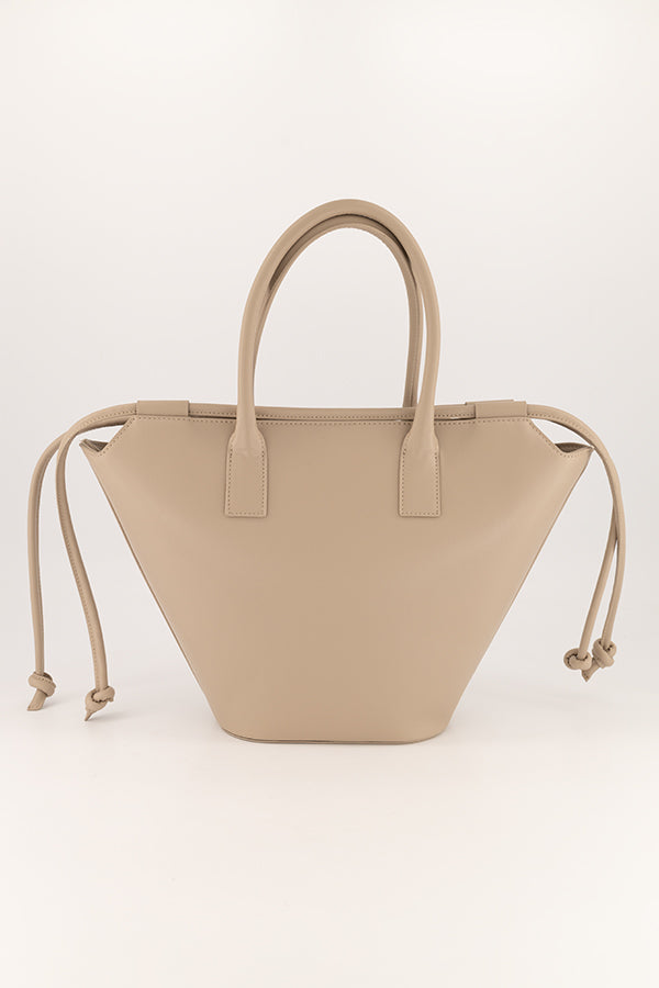 Setre Tassel Detailed Leather Handbag Dark Beige