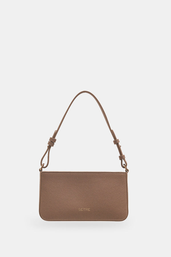 Setre Shoulder Bag With Belt Detail Dark Beige