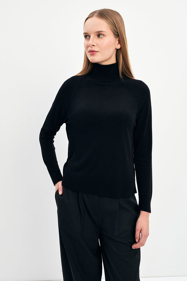 Setre Turtleneck Long Sleeve Knitwear Black