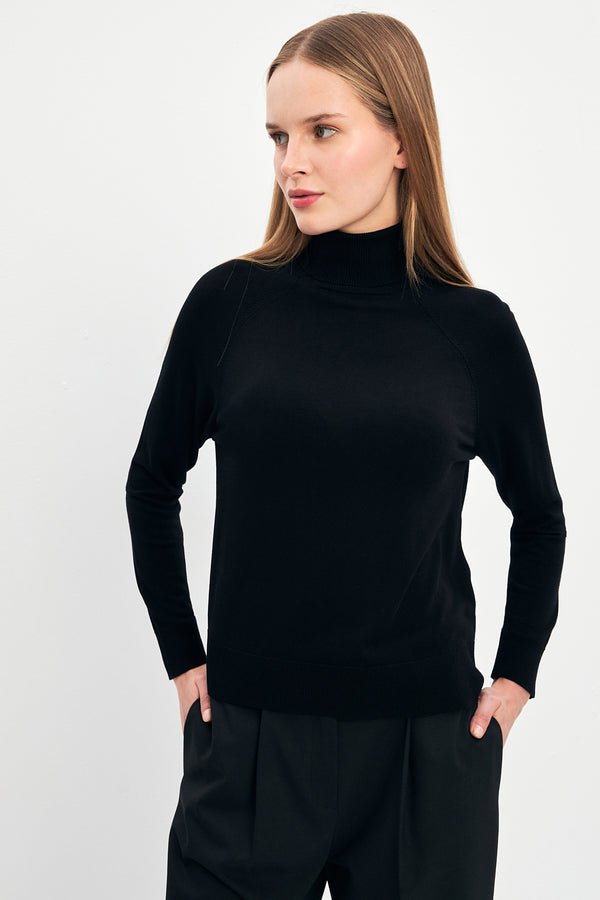 Setre Turtleneck Long Sleeve Knitwear Black