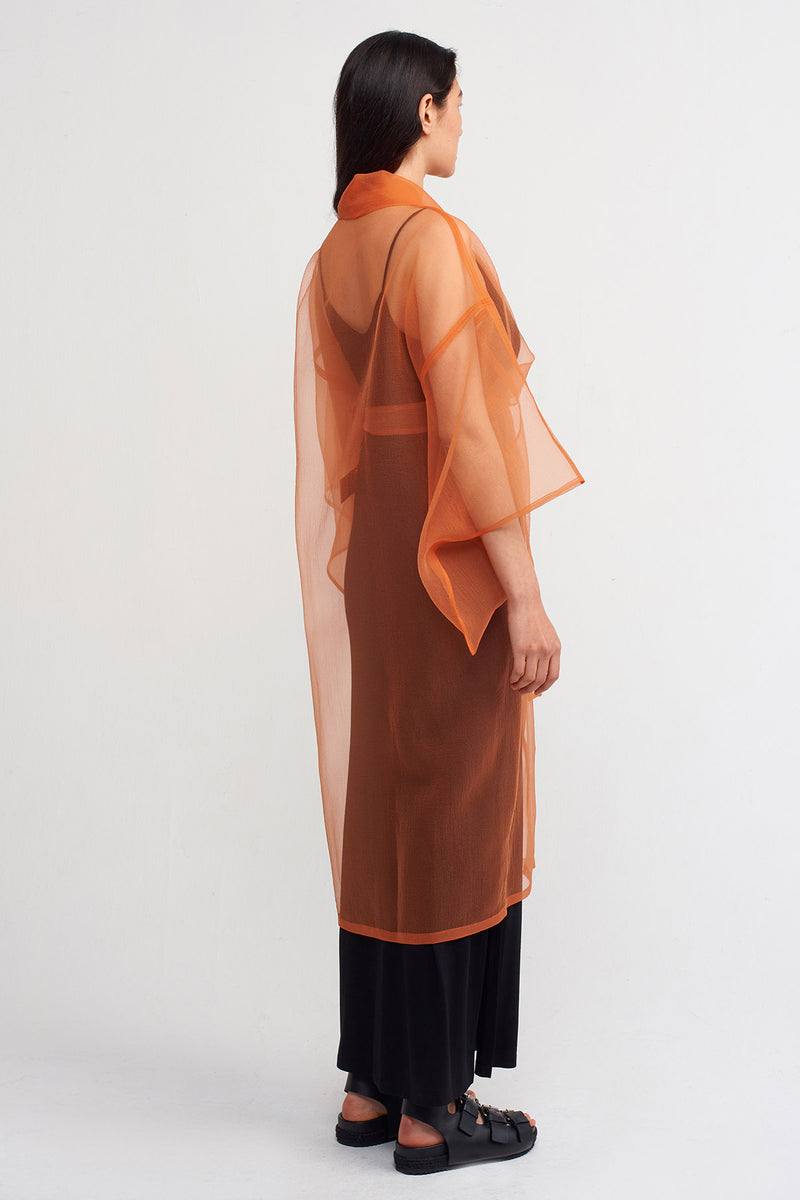 NU Organza Kimono Outerwear Amber