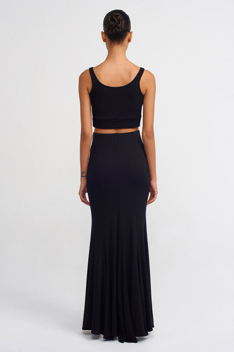 NU Lounge Mermaid Skirt Black