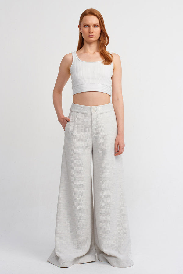 NU Wide-Leg Pants Ice