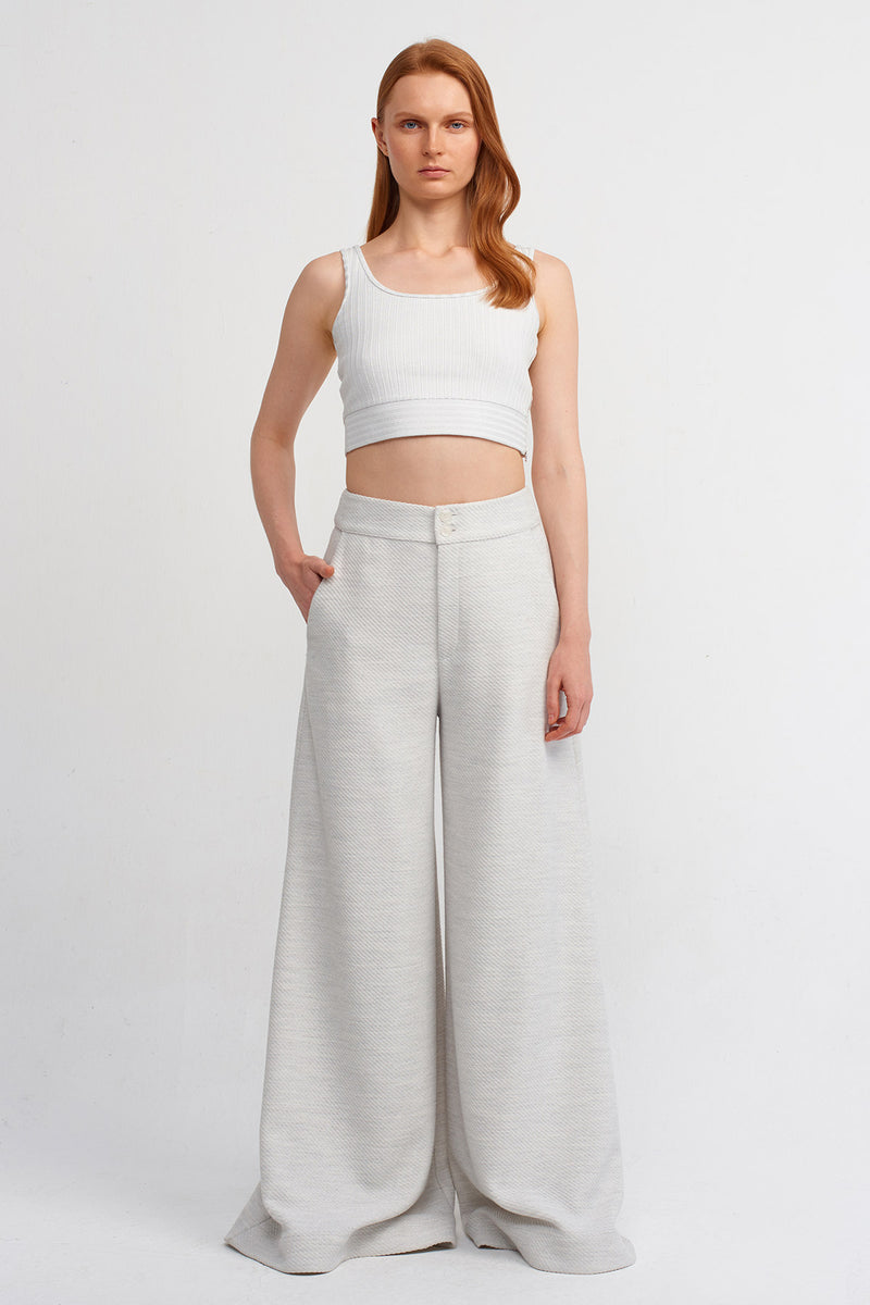 NU Wide-Leg Pants Ice