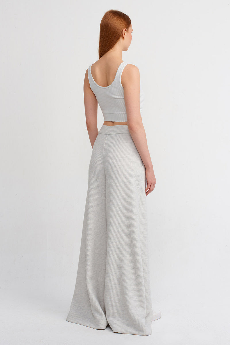 NU Wide-Leg Pants Ice